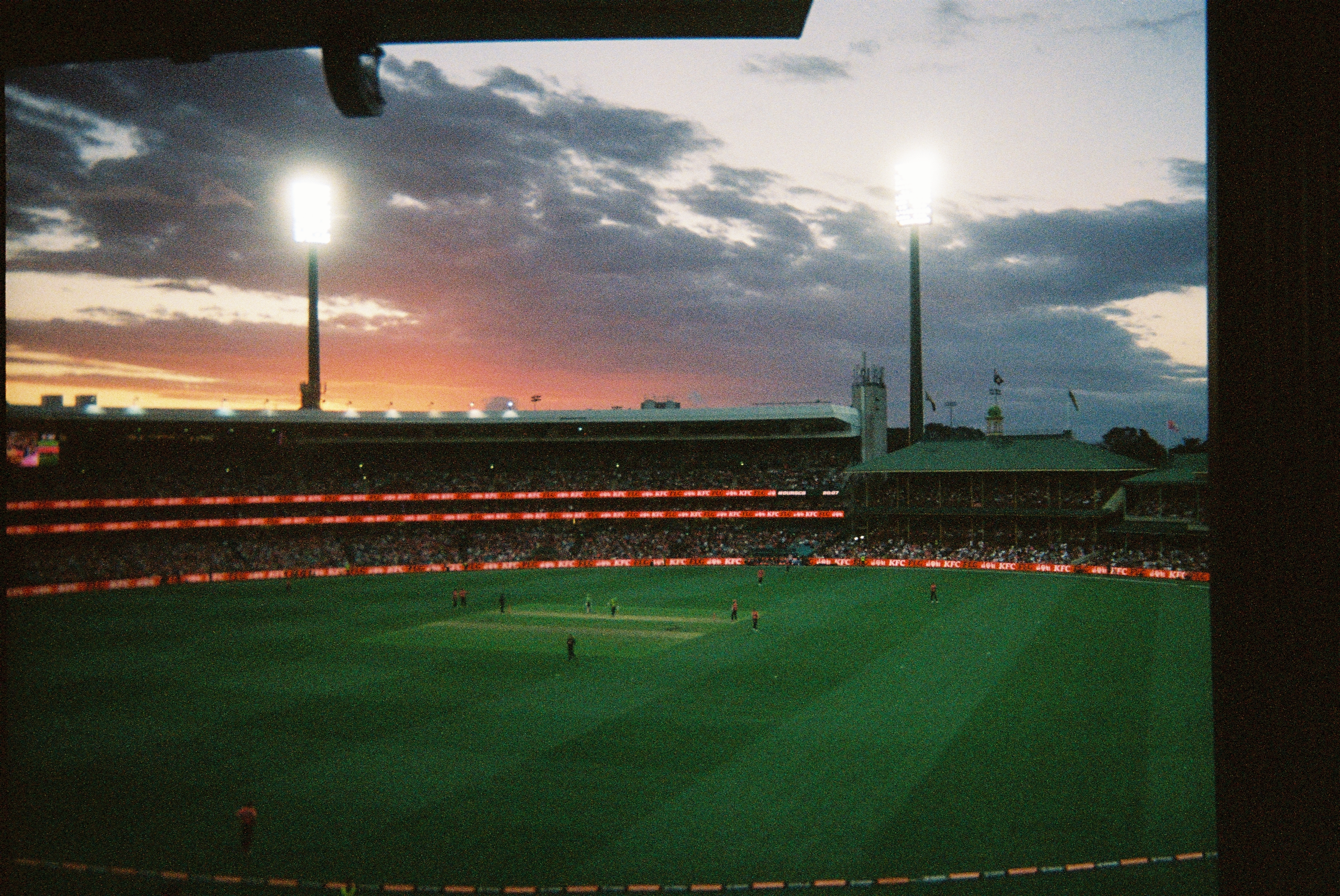 SCG cricket sunset
