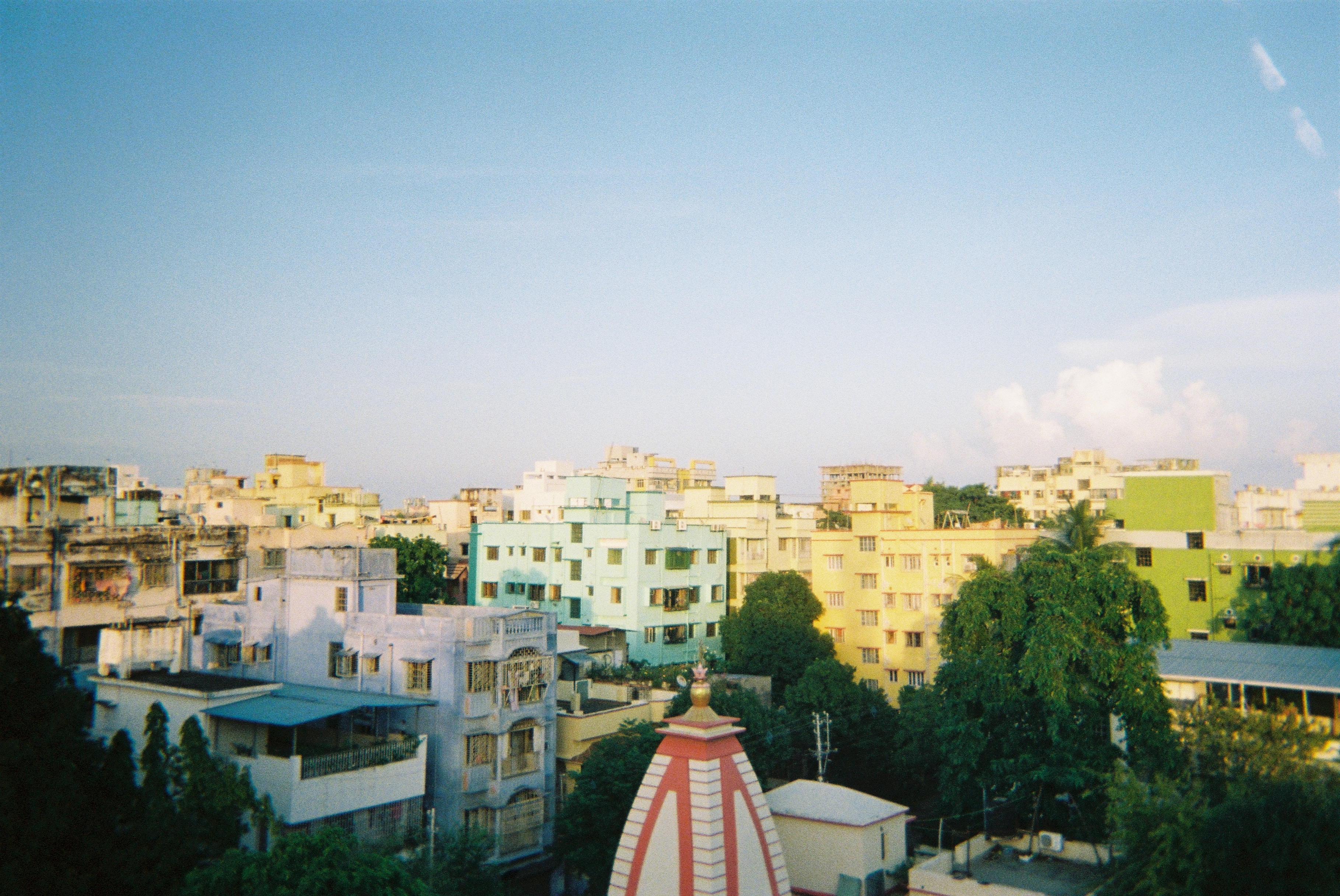 Kolkata rooftop cityscape